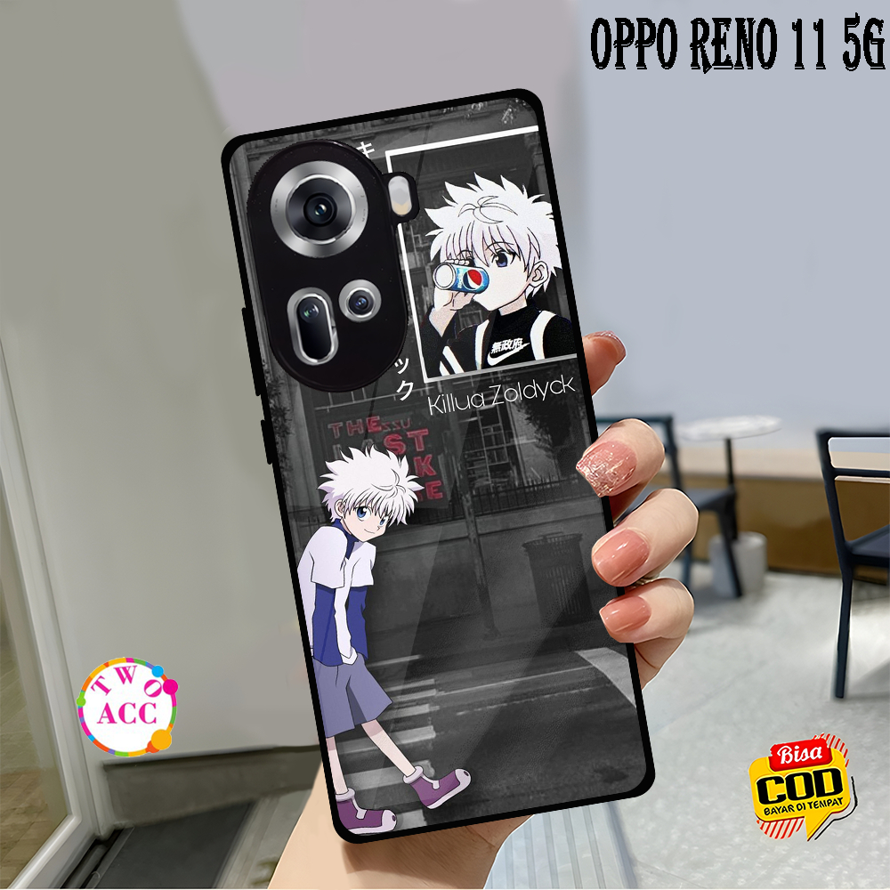[ST03] Case Glossy OPPO RENO 11 5G  Casing Kilau Pic HD MOTIF KILLUA ZOLDYCK | Kualitas premium | Ca