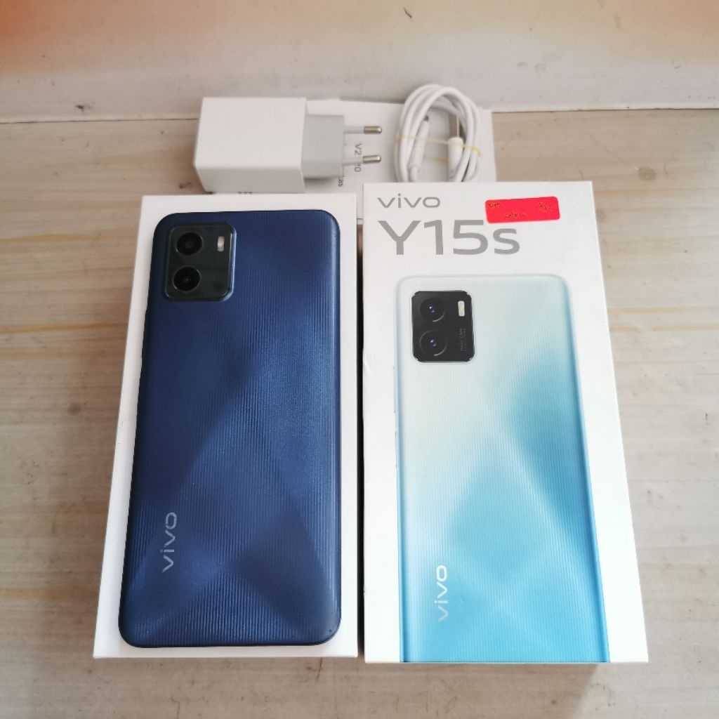 Vivo Y15s ram 3GB 32GB Blue Bekas - Fullset Resmi - second