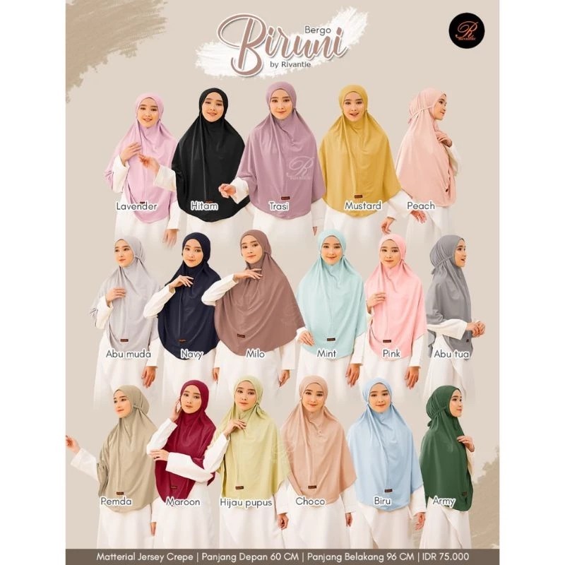 RIVANTIE HIJAB BERGO - BIRUNI BERGO