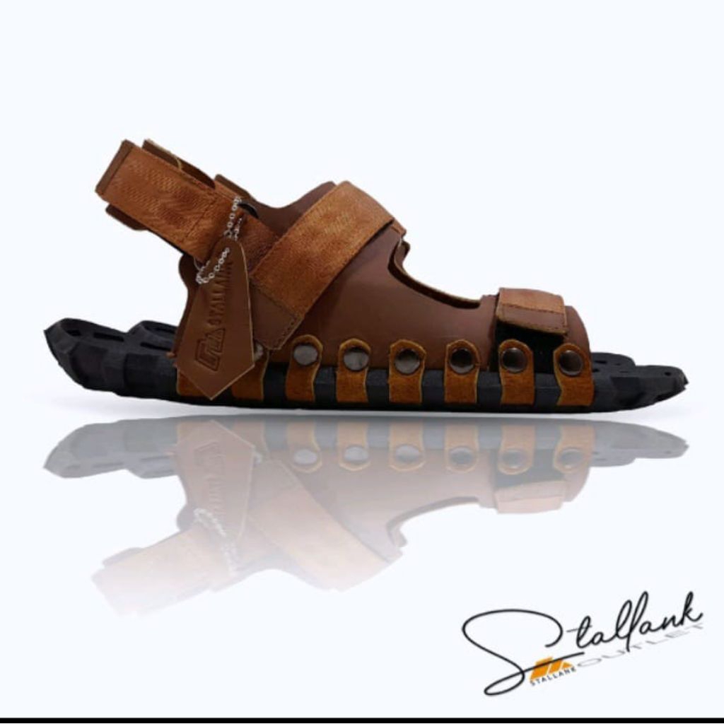 MCW || Sandal Gunung Pria Kulit Asli Produk Cibaduyut