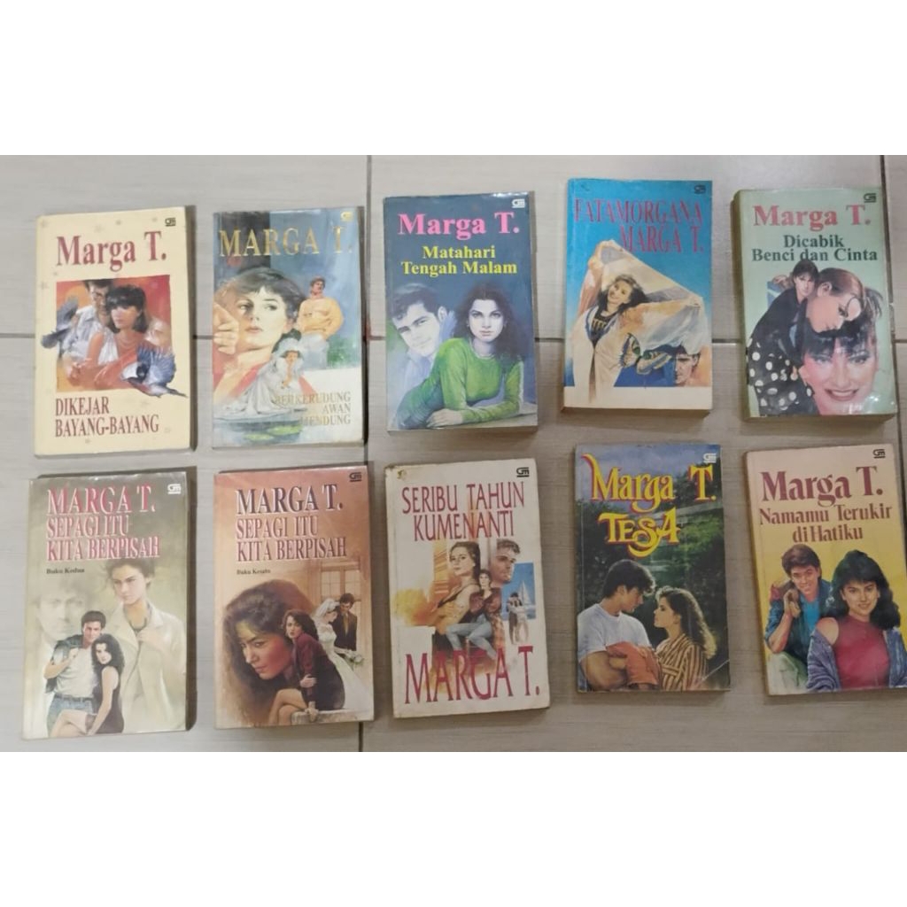 Buku Novel Marga. T/Genre Romance/Buku Lama/Buku Second/Buku Bekas