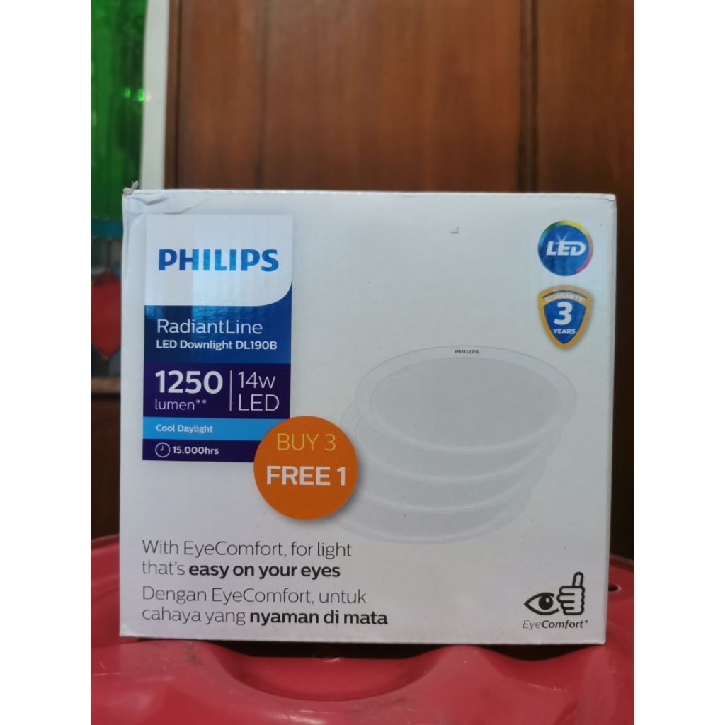 Downlight Philips 14 watt paket isi 4