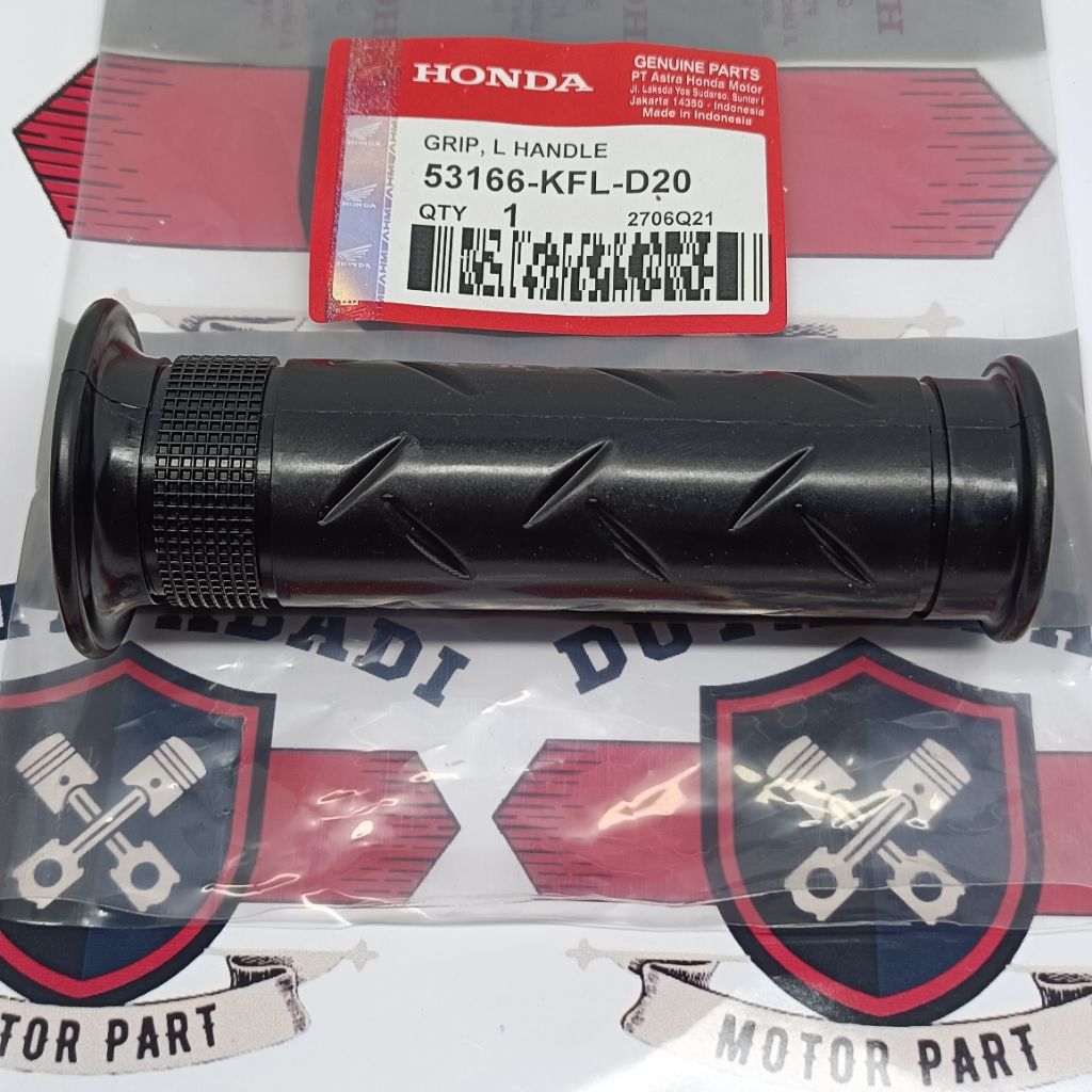 Karet Stang Hand Grip Kanan Kiri 53166-KFL-D20 dan 53140-KPH-970 - Supra X 125, Revo, Kharism,a CBR 
