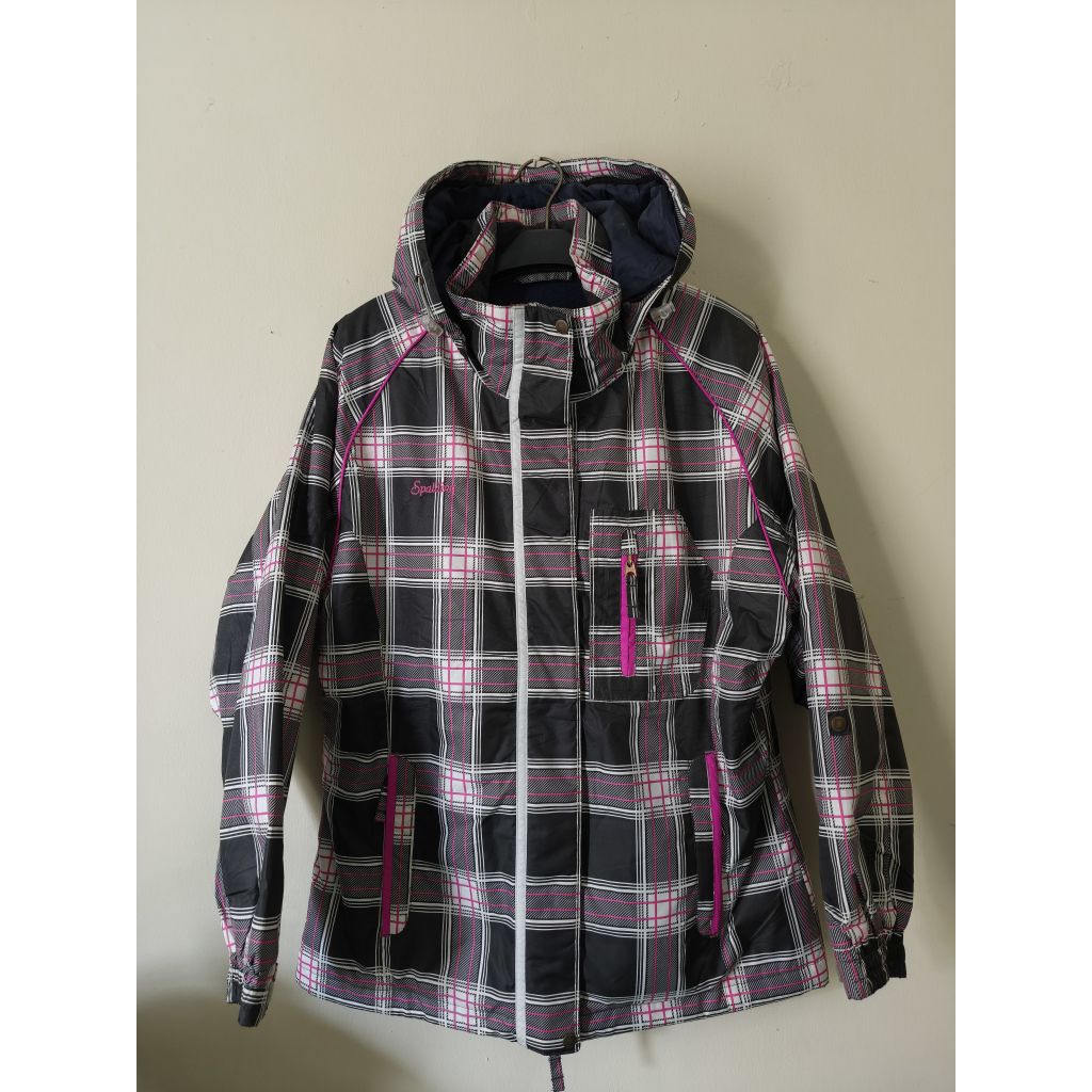 jaket spalding snowboard tartan original vintage preloved