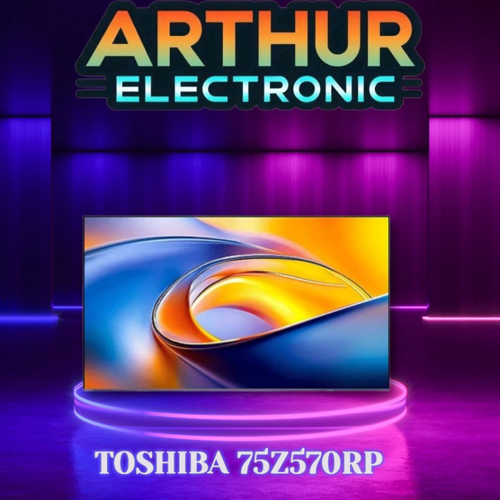 TOSHIBA 75Z570RP/75Z570 4K QLED SMART TV VIDAA 75 inch Gaming TV-SIAP KURIR TOKO