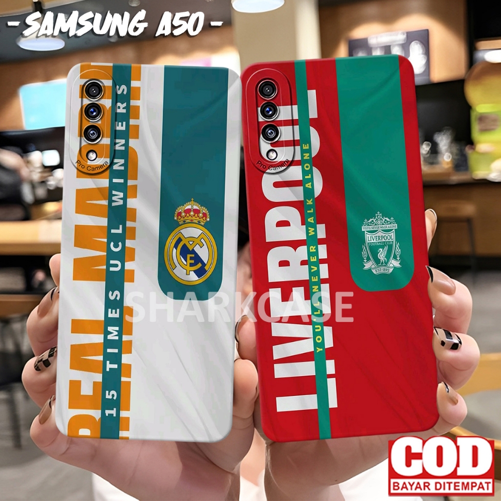 Softcase SAMSUNG A50 - A50s - A30s  Motif Football Terbaru Kekinian - Case Hp - Casing Hp - Silikon 