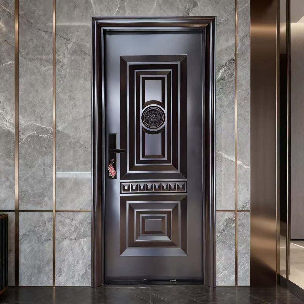 ZW - ( Pintu baja A045) Pintu kamar / Full set pintu utama / (Daun Pintu + Handel + Engsel + Kusen +