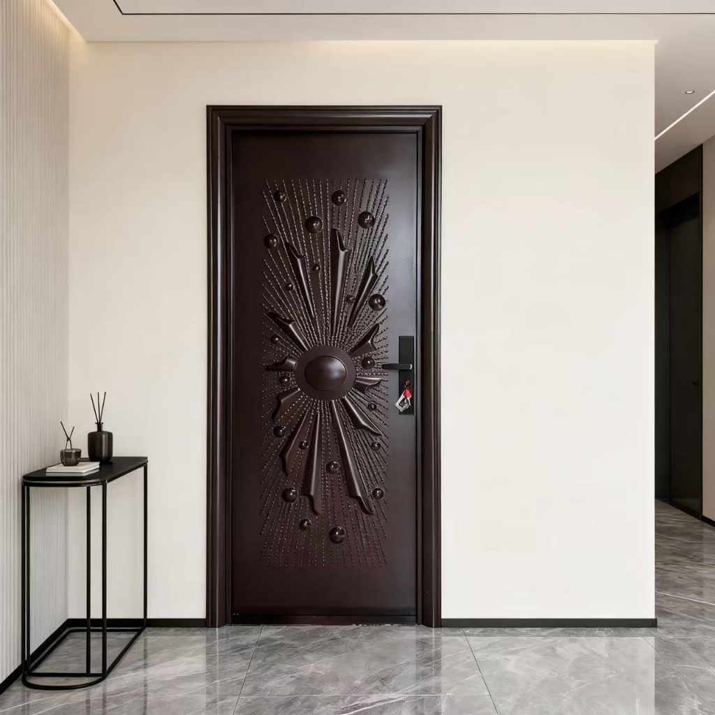 ZW - ( Pintu baja A038) Pintu kamar / Full set pintu utama / (Daun Pintu + Handel + Engsel + Kusen +