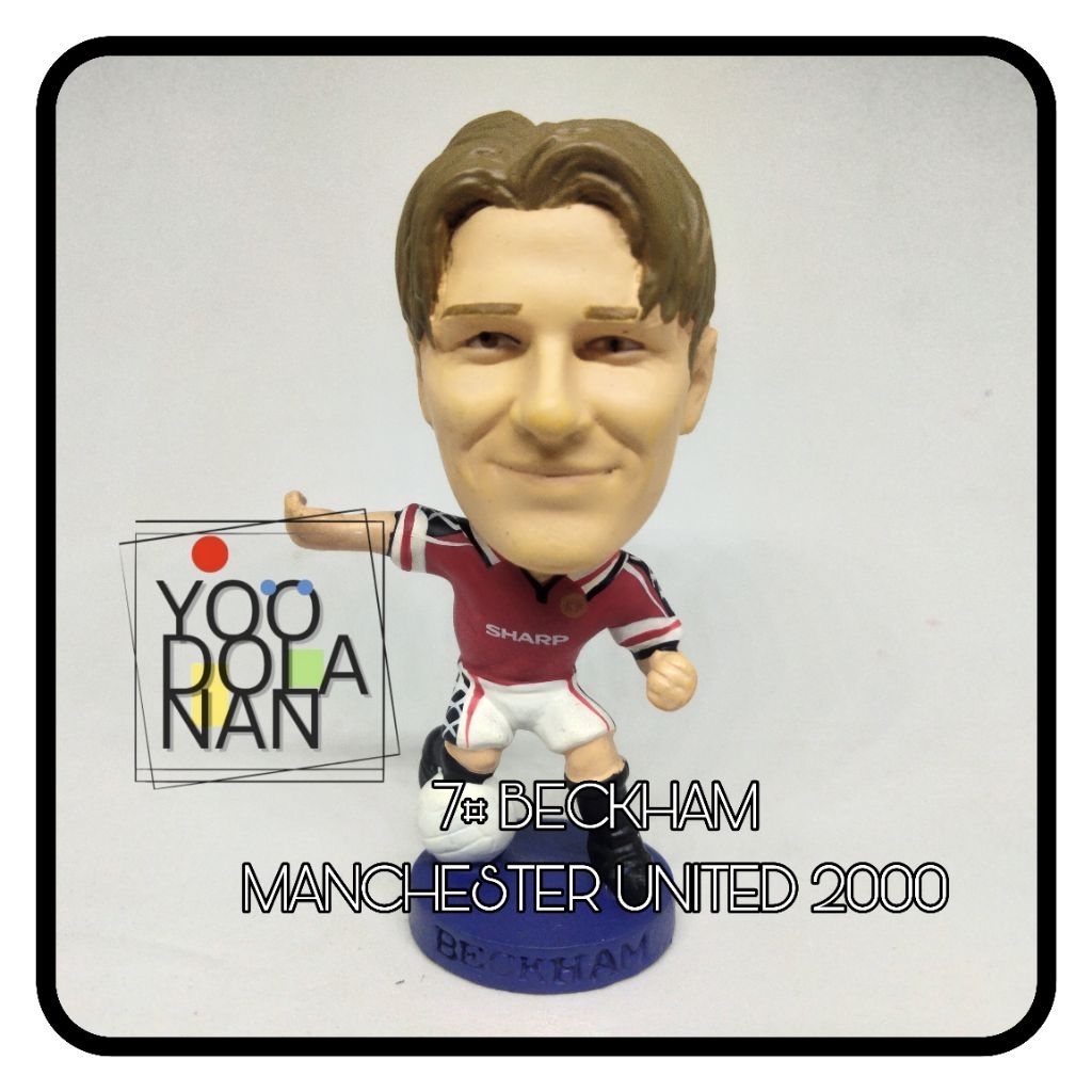 7# BECKHAM - MANCHESTER UNITED 2000 CORINTHIAN PROSTARS FIGURE PEMAIN BOLA