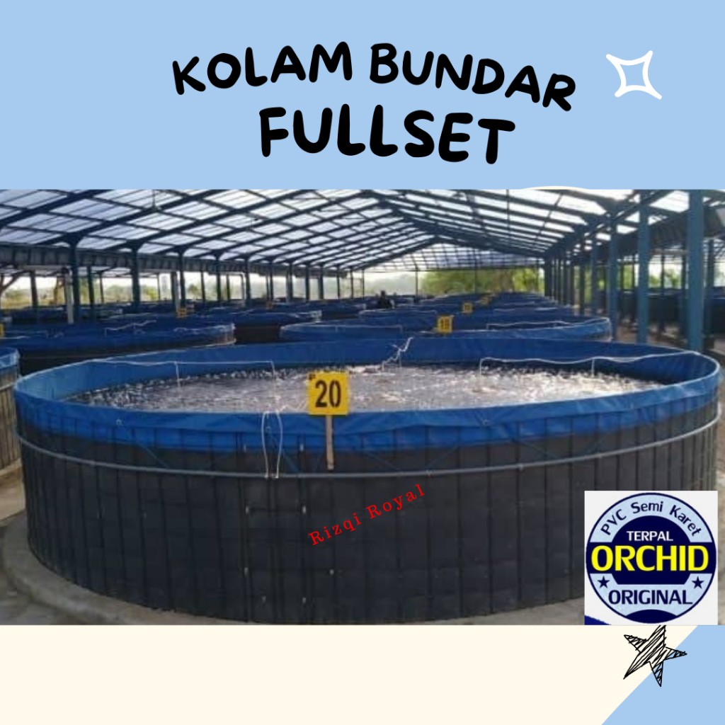 Kolam Terpal Bundar Fullset