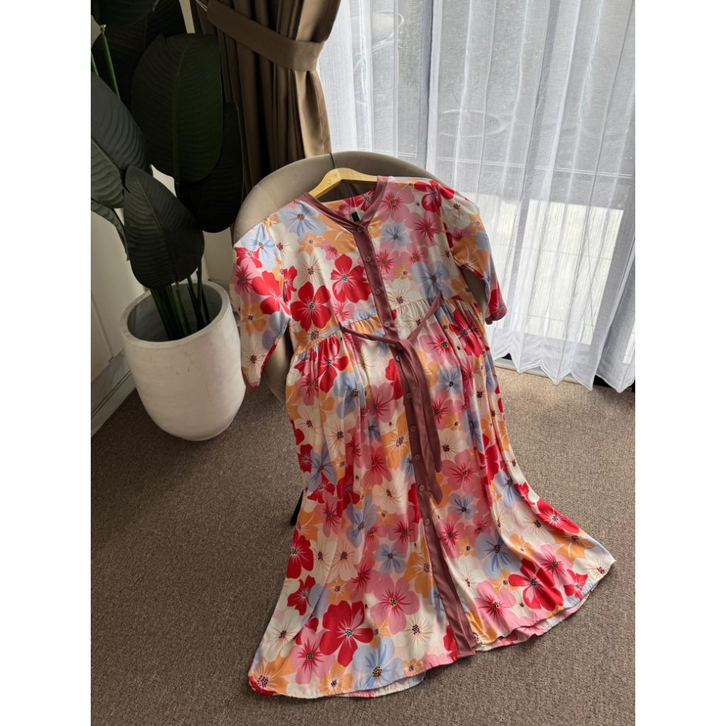 Long Dress Rayon Twill Terbaru | Dress Rayon Import | Gamis Wanita Termurah