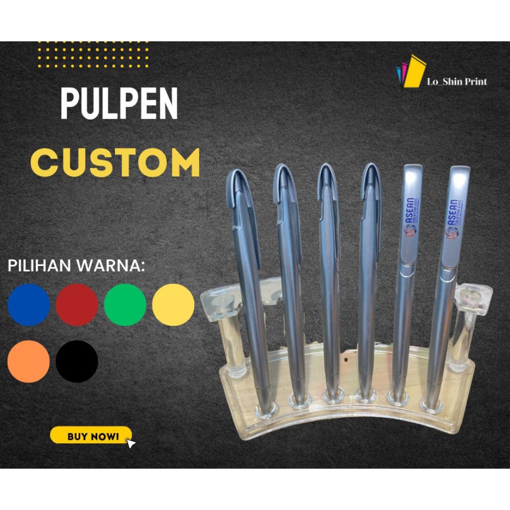 pulpen custom/ pulpen metal custom/ pulpen promosi/ pulpen souvenir/ pulpen souvenir custom logo/ pu