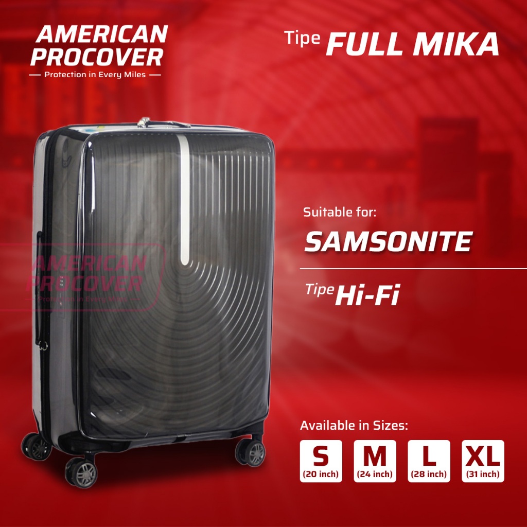 American Procover Sarung Koper Full Mika untuk Samsonite HiFi - Cover Koper Samsonite 20 - 30 inch