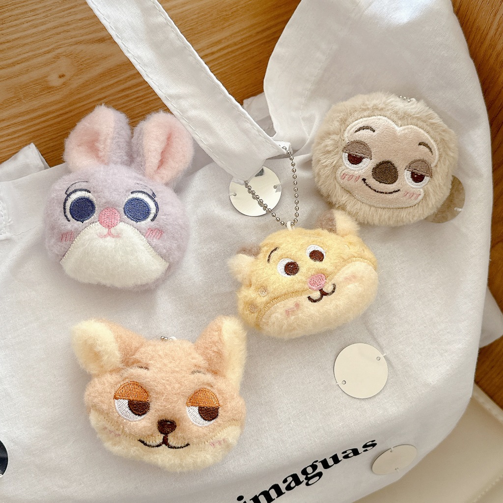 Gantungan Kunci Zootopia - Plush Doll Pendant Cartoon Zootopia