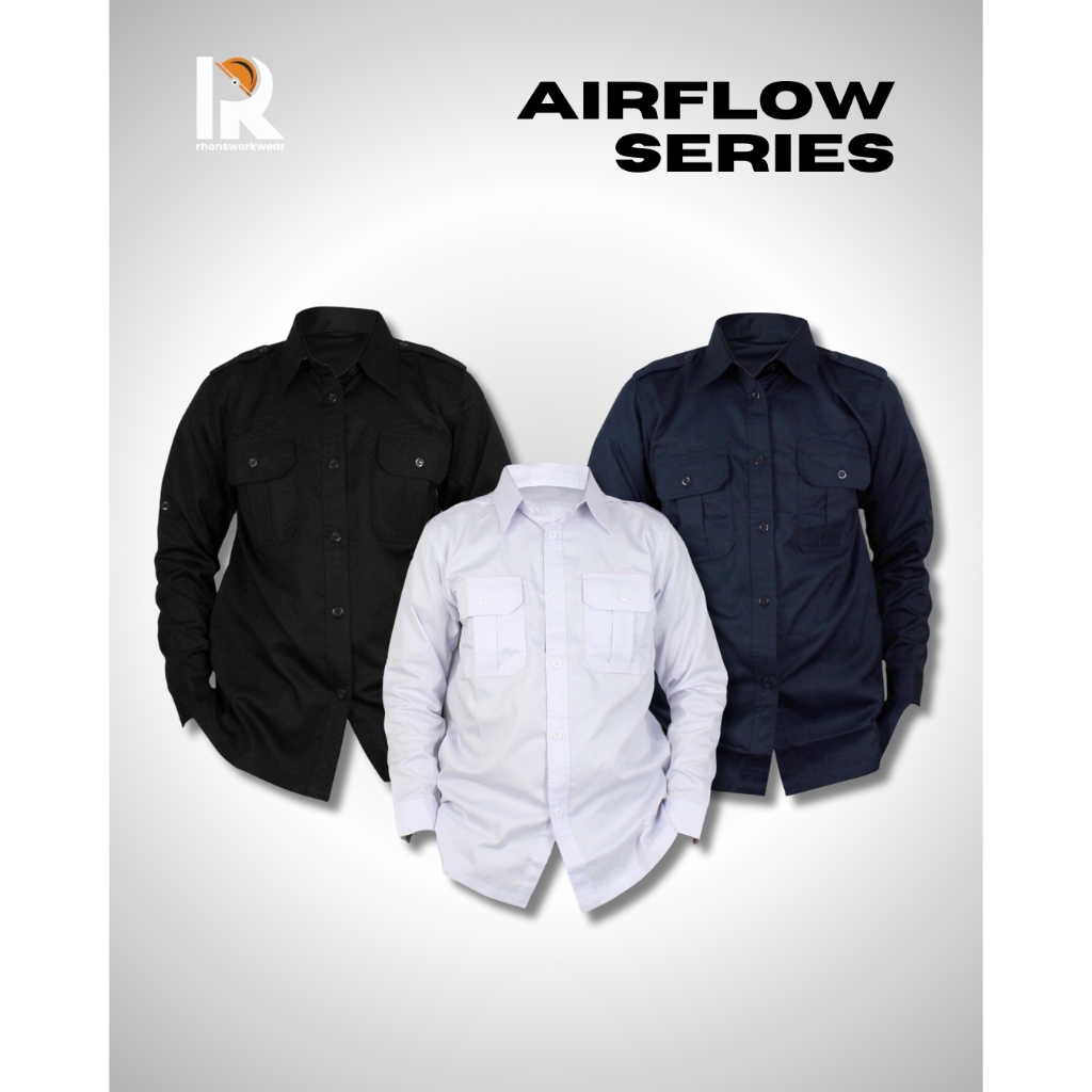KEMEJA POLOS AIRFLOW/ Baju Dinas Lapangan/ Gunung/ PDL/ PDH, Tactical, Formal Panjang Pria Wanita Wa