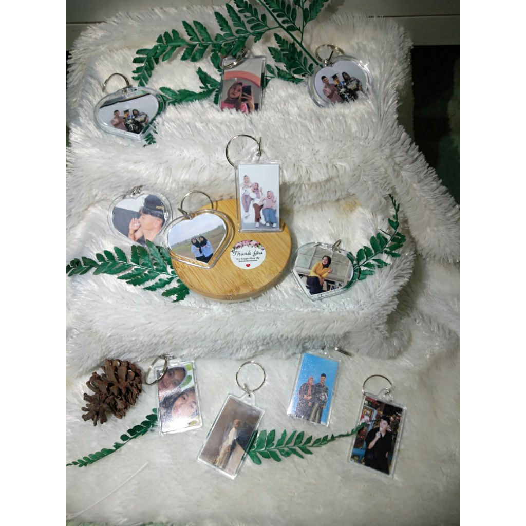 Gantungan kunci custom foto||Gantungan kunci akrilik||Gantungan kunci Foto transpran