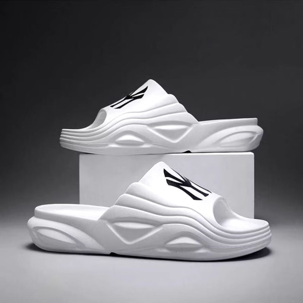 Yitai sendal selop NY pria sandal kokop slide putih
