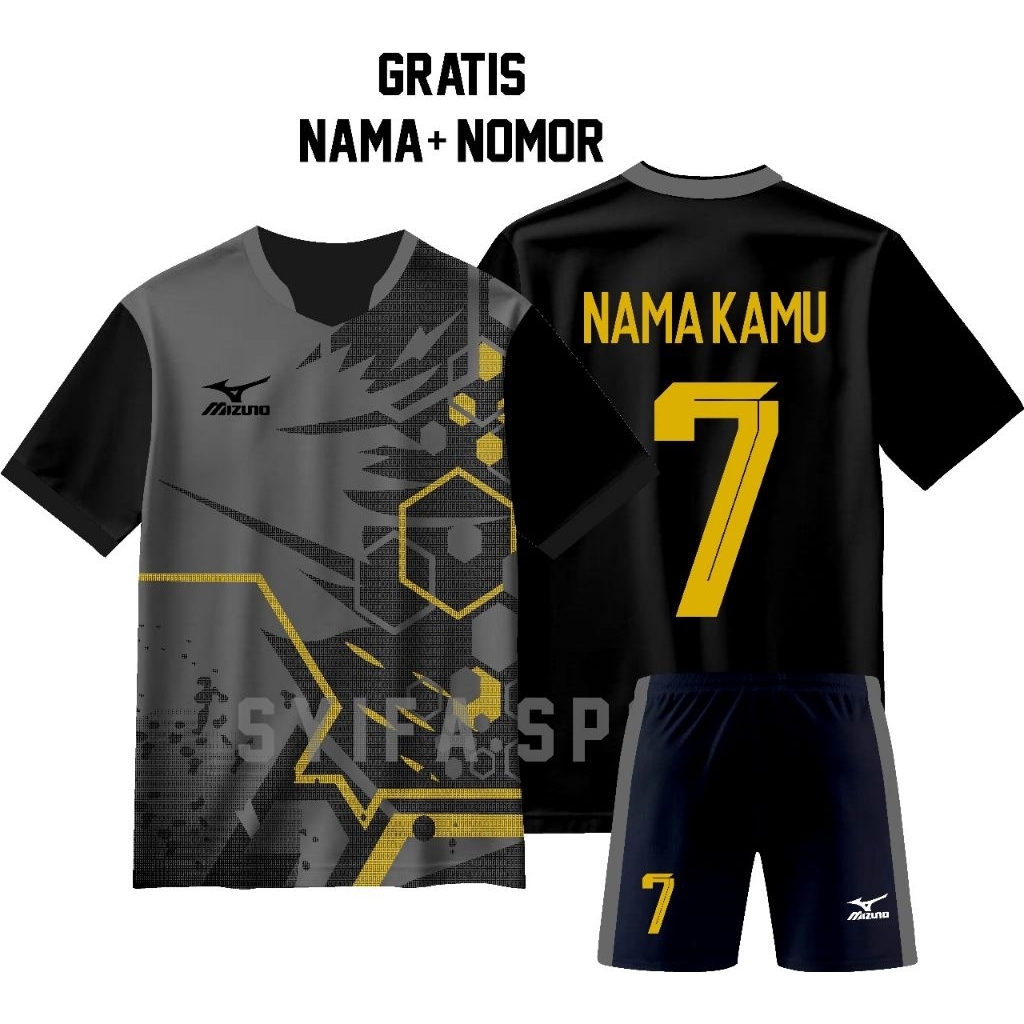 BAJU FUTSAL FREE NAMA NOMOR JERSEY BOLA DEWASA PRIA WANITA