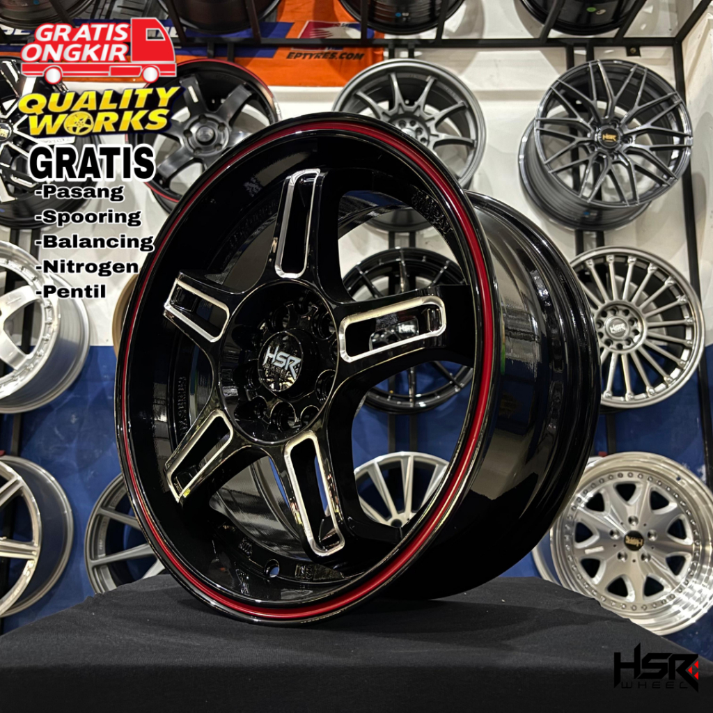 Velg Racing Mobil Ertiga XL7 Ring 16 Lebar 7 Velg JDM HSR Wheel Rupat
