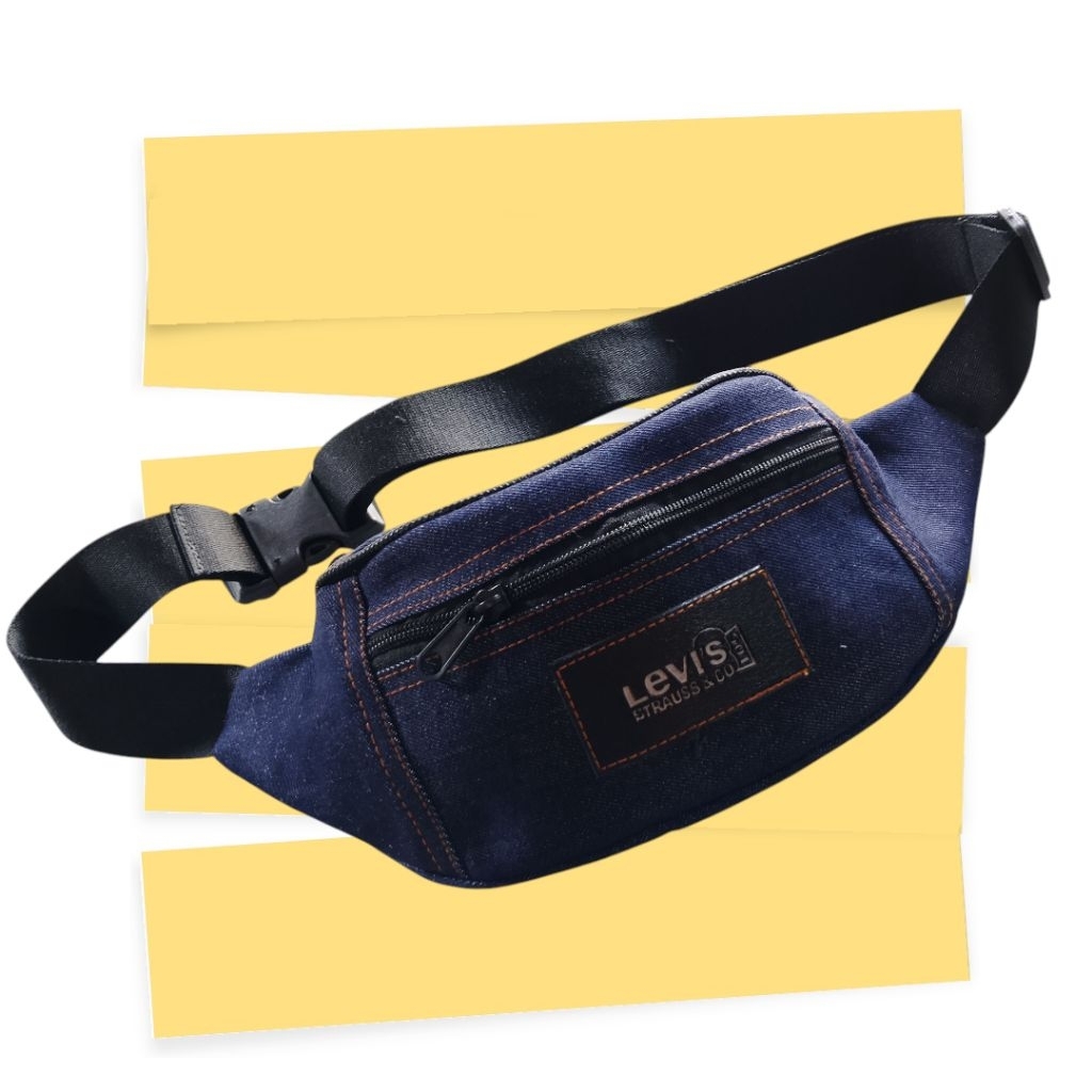 tas selempang pria bahan jeans yang kuat