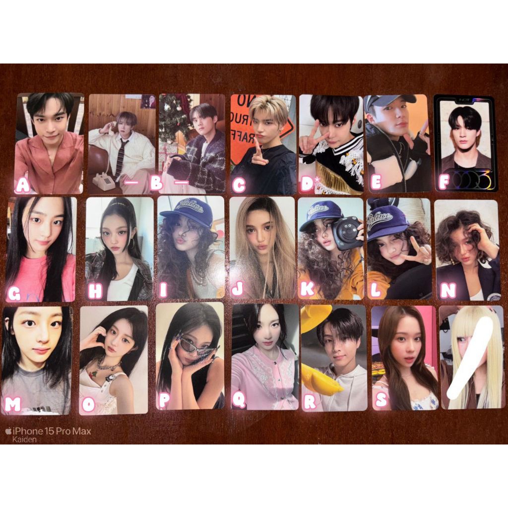 PHOTOCARD OFFICIAL AESPA NCT ILLIT ONEPACT NEWJEANS 100% OFFICIAL FREEBIES BANYAKKKK