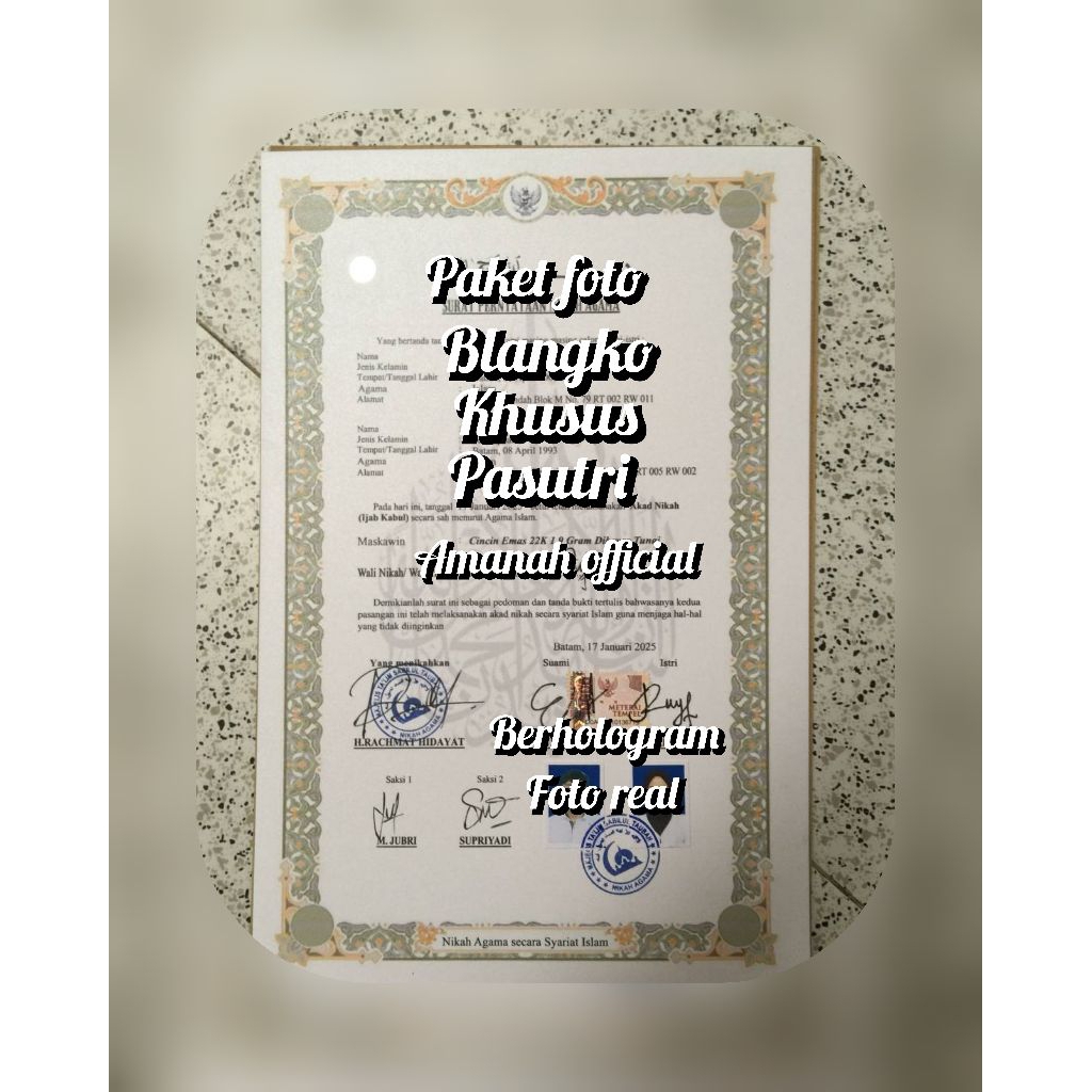 

blangko siri//pos/undangan//lengkap