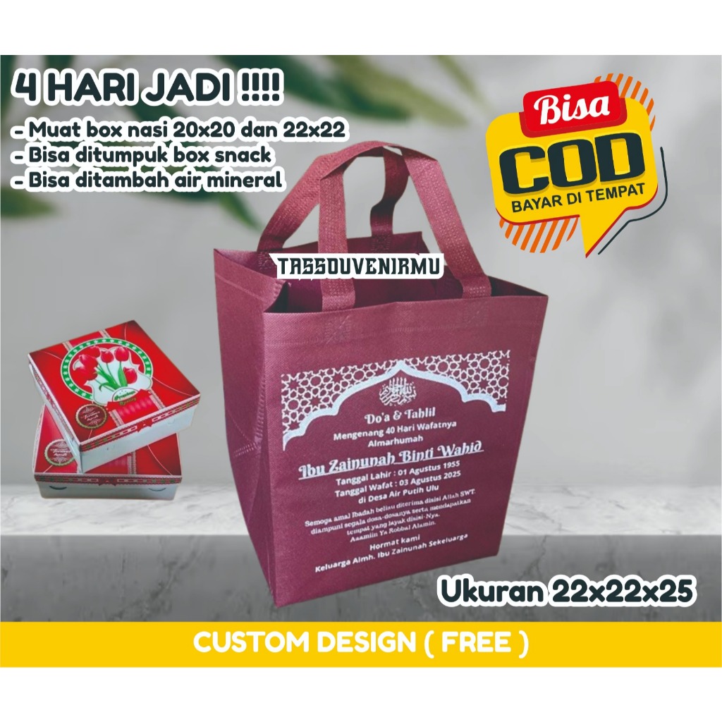 Tas Pres Tahlil Kematian Tas kematian Tas Custom Tahlil kematian