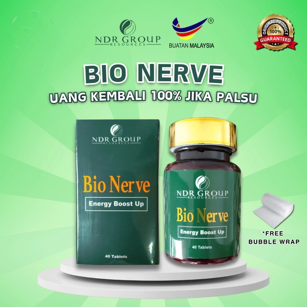 BIONERVE NDR MALAYSIA BARCODE HOLOGRAM 100%ORIGINAL
