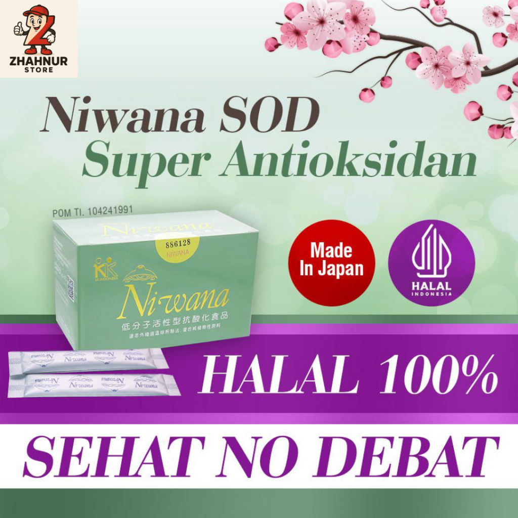 Niwana SOD Suplemen Antioksidan Herbal Untuk Kesehatan Jantung Diabetes Stroke