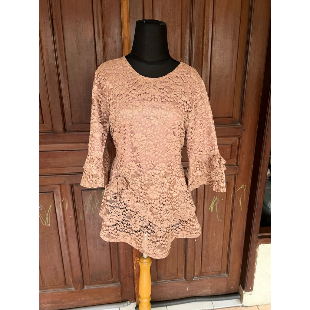 preloved busana pagar ayu set dapat 4 warna coklat pramuka