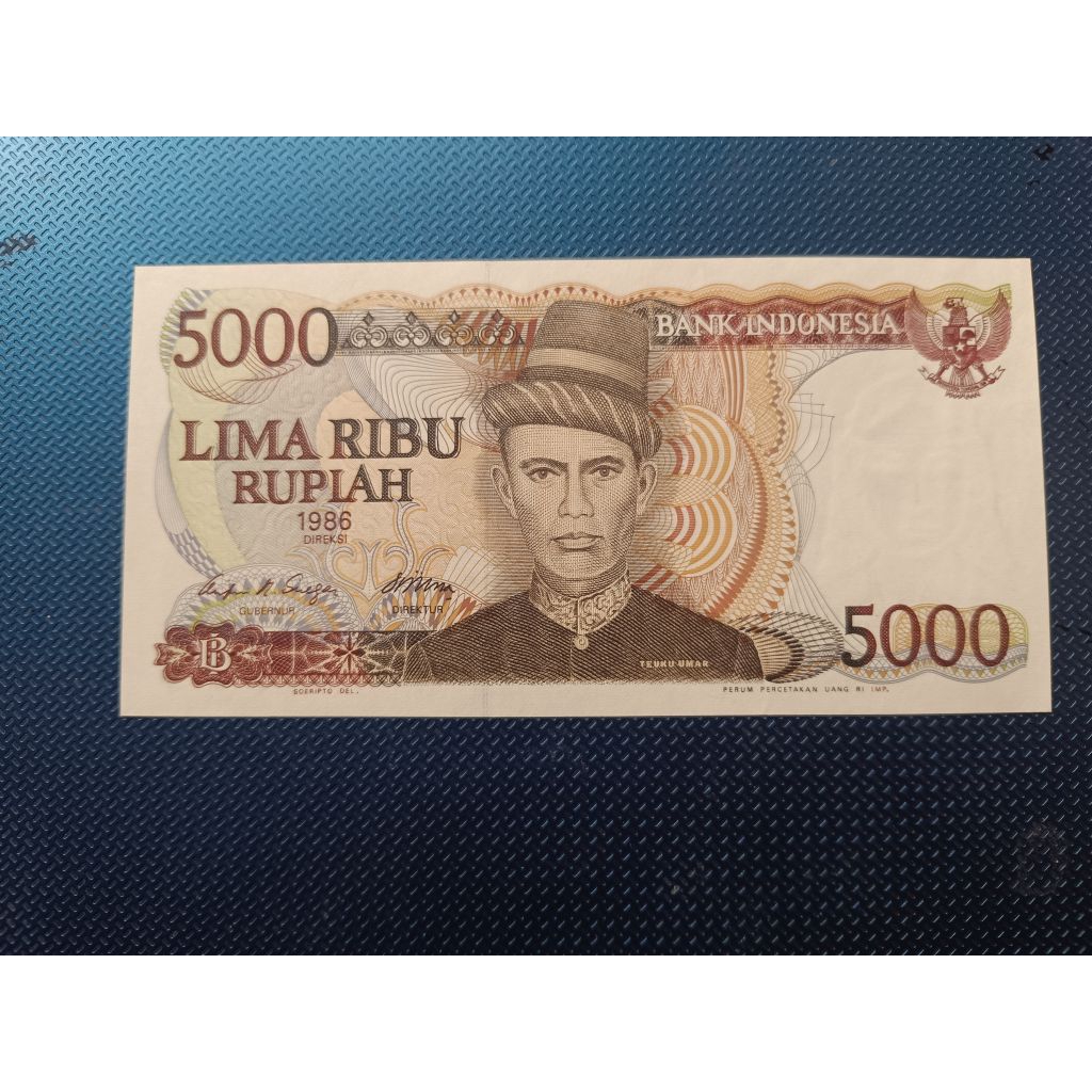 uang kuno 5000 teuku umar 1986 Baru