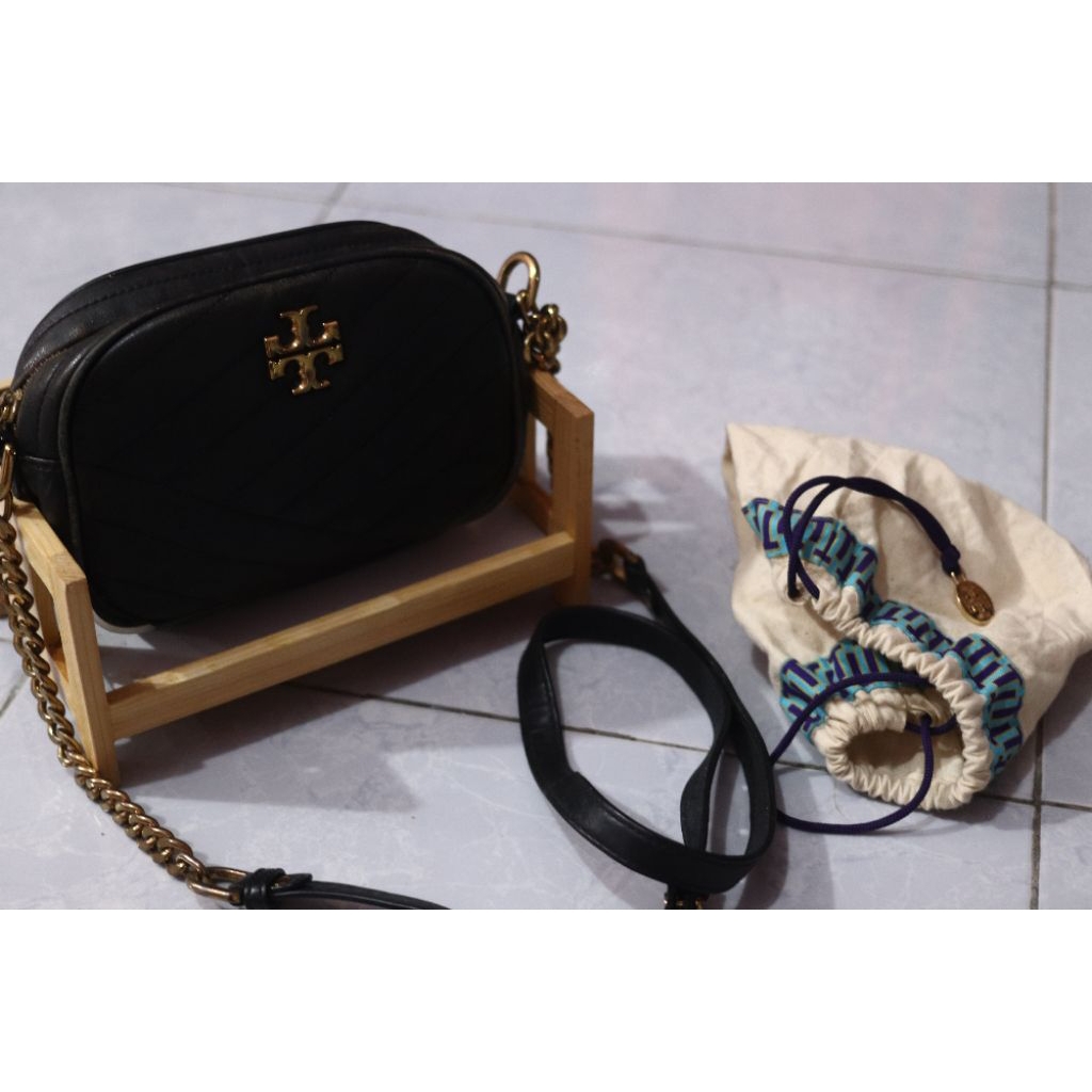 Prelove Tas TB tory burch kira small hitam Authentic