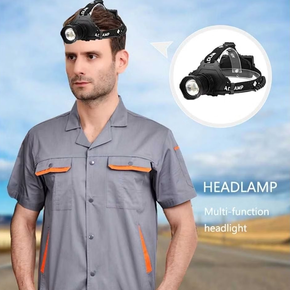 Senter Headlamp Led Senter Kepala Headlamp Telescopic XHP70 1000 Lumens