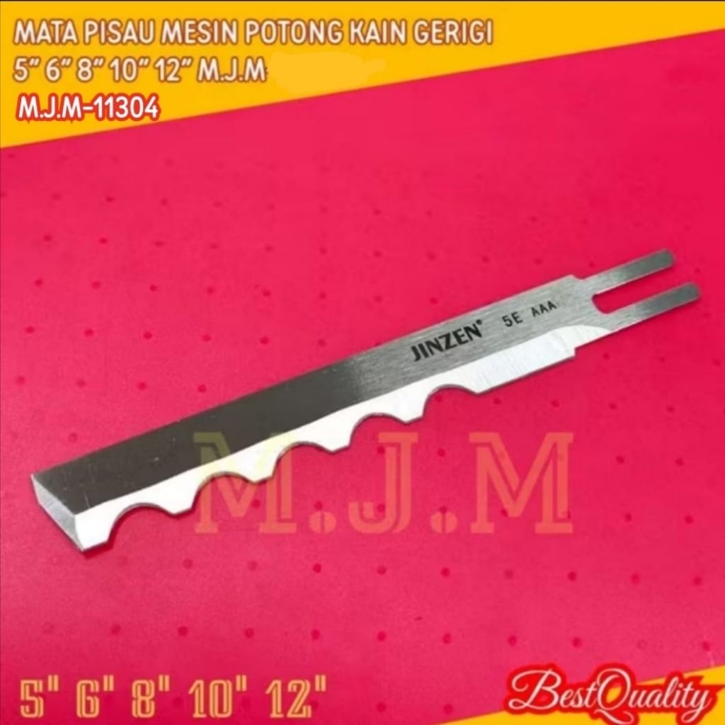 Pisau Potong Gerigi / Pisau Mesin Potong KM / GELOMBANG / Mata pisau Mesin Potong Kain tegak KM MACK