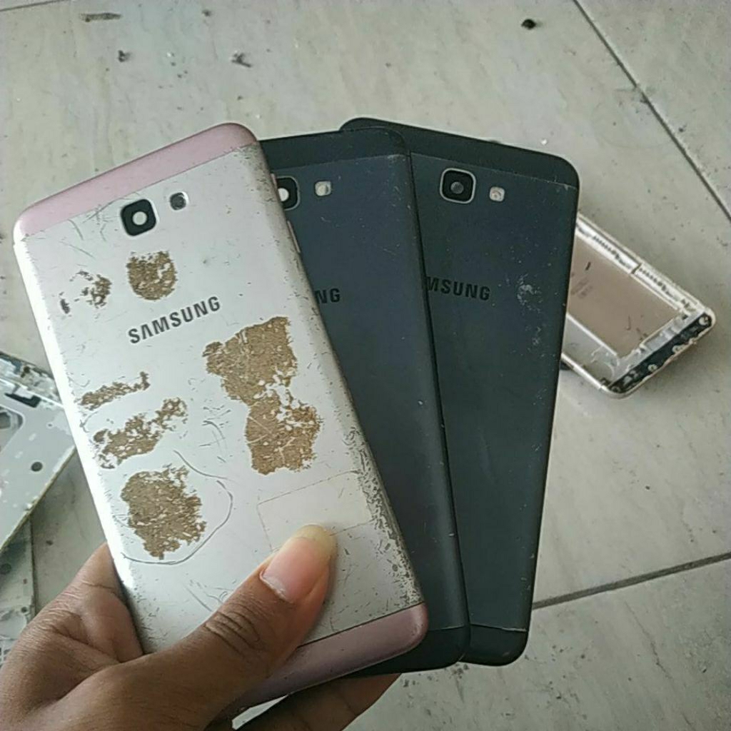 backdoor bekas Samsung j7 prime tanpa tombol