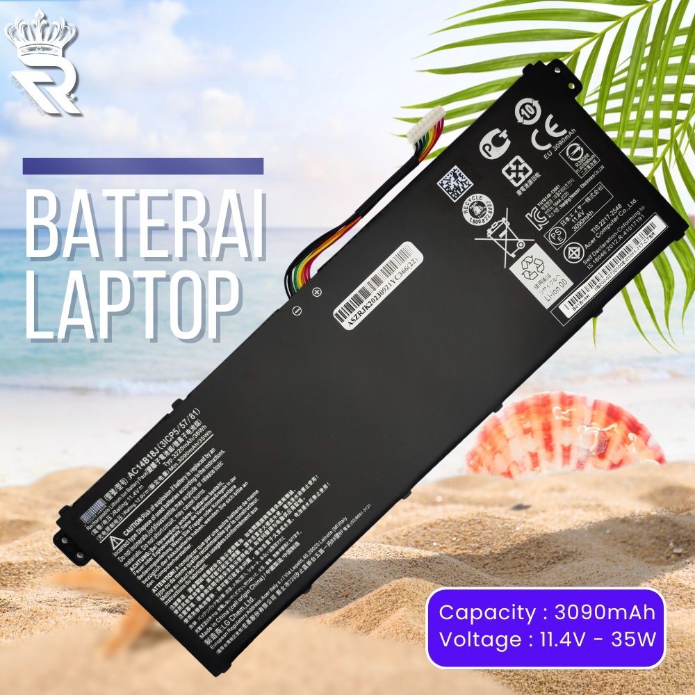 Baterai for Laptop Acer Aspire ES1 ES1-131 ES1-132 AC14B18J