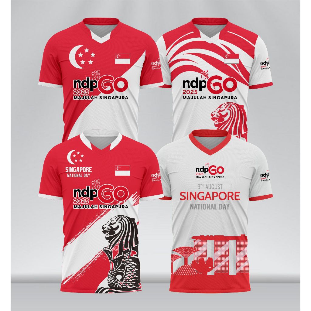 Jersey Kemerdekaan SINGAPORE 2025 NATIONAL DAY MAJULAH SINGAPURA