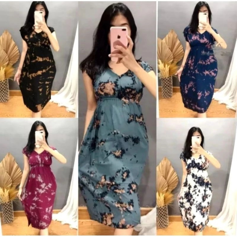 Daster Manohara Panjang Lengan Pendek / Daster Jumbo Panjang Lengan Pendek