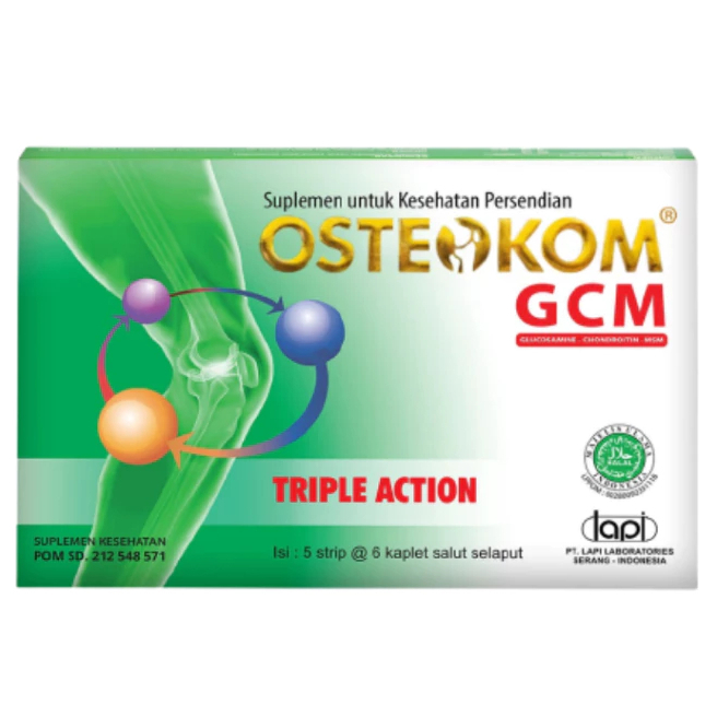 Osteokom Triple Action Suplemen Sendi / Glucosamine Chondroitin Msm