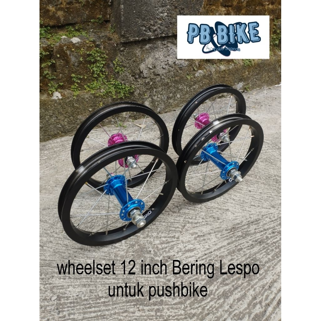 Wheelset pushbike bearing 12 inch wheelset balance bike roda pushbike roda jadi roda balance bike te