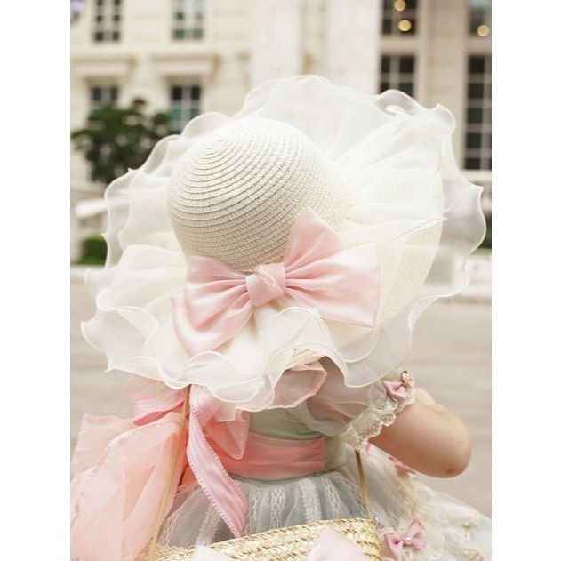 TOPI ANAK PEREMPUAN LOLITA/ LOLITA SUMMER HAT/ TOPI ANAK PITA LUCU