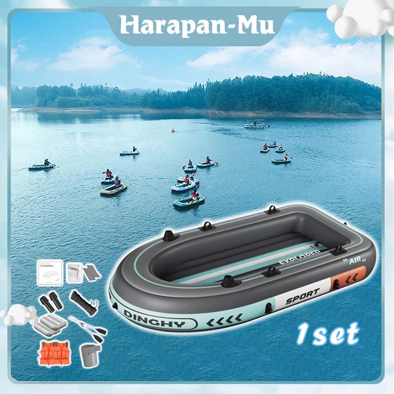 1Set Perahu Karet Rafting / Inflatable Boat / Boat Karet / Kapal Karet