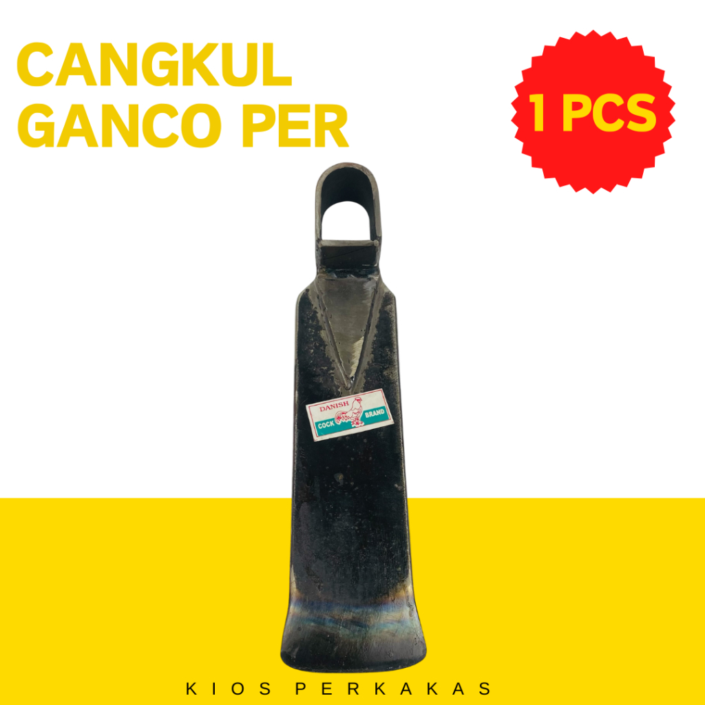 Ganco Tanah Per Baja - Cangkul Kecil Baja Tebal - Ganco Baja Per Tajam Dan Kuat