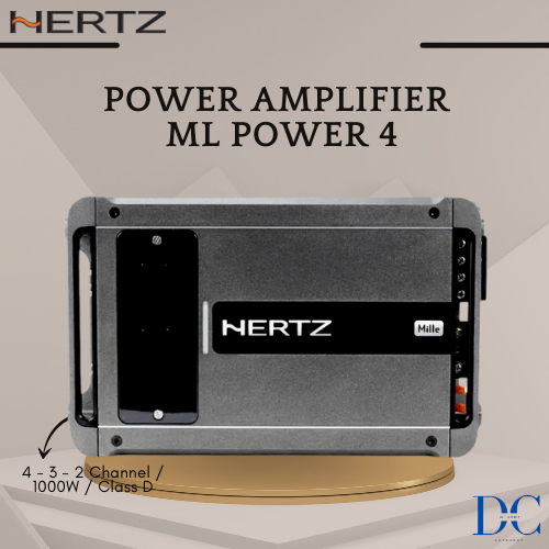 Power Amplifier Mobil - Amplifier ML Power 4 Hertz - 4-3-2 Channel - 1000W - Amplifier Mobil - Premi