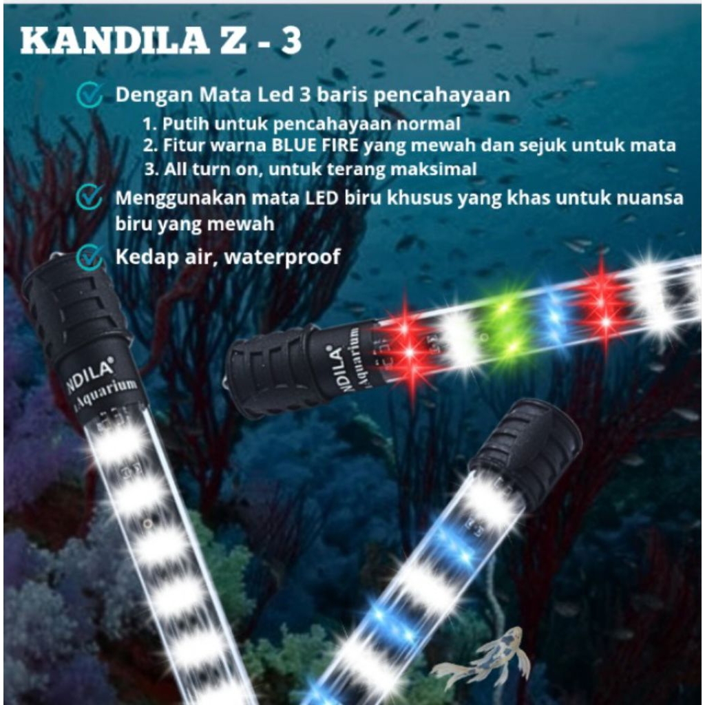 LAMPU KANDILA Z3 T 300 LED AQUARIUM AQUASCAPE