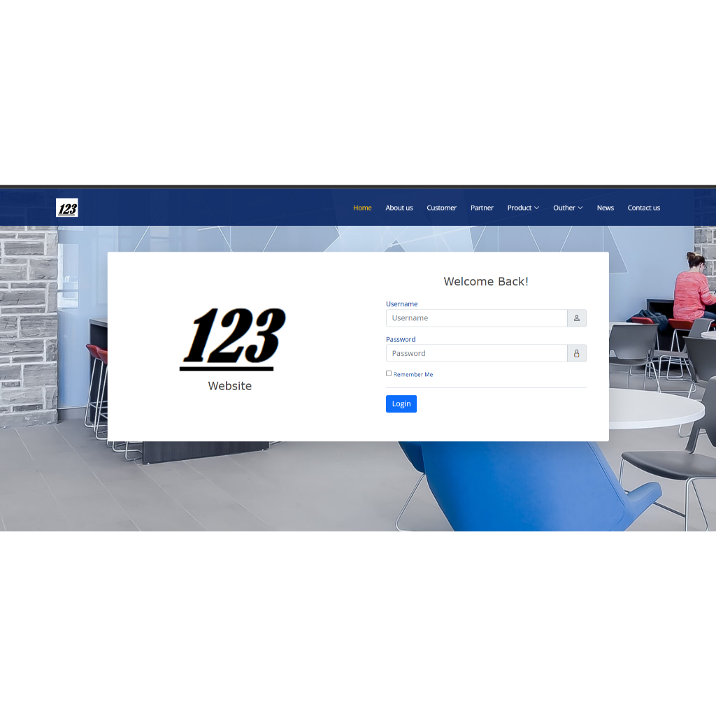 Source code company profile + admin dashboard