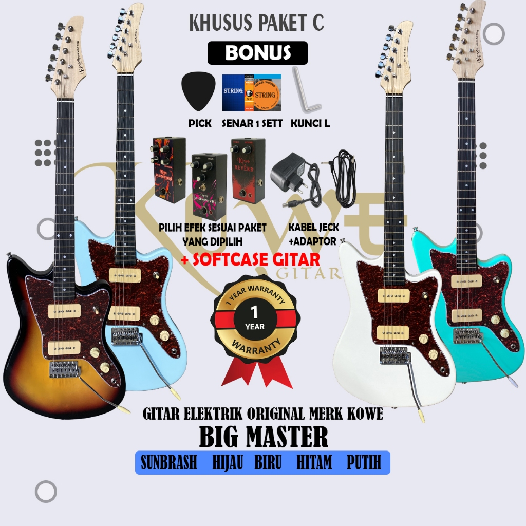 Gitar Listrik Original KOWE Seri Big Master