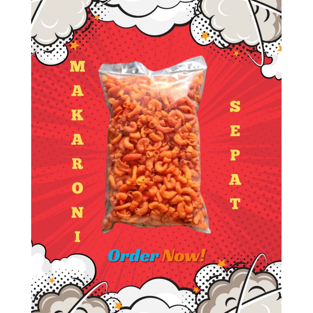 

500 gram | Makaroni Stick Pedas Gurih | Snack Renyah Kriuk Murah Enak