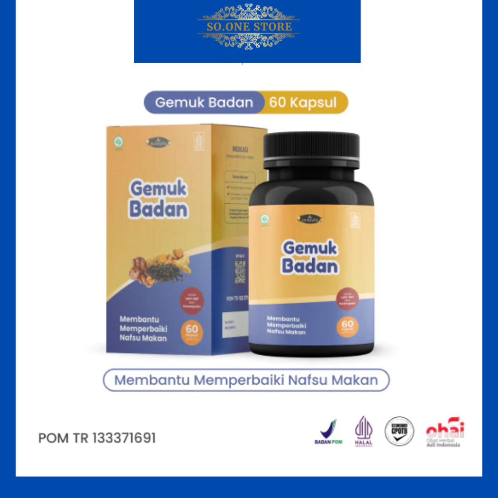 Suplemen Penggemuk Badan Ampuh Vitamin Nafsu Makan Penambah Berat Badan Permanen BINASYIFA