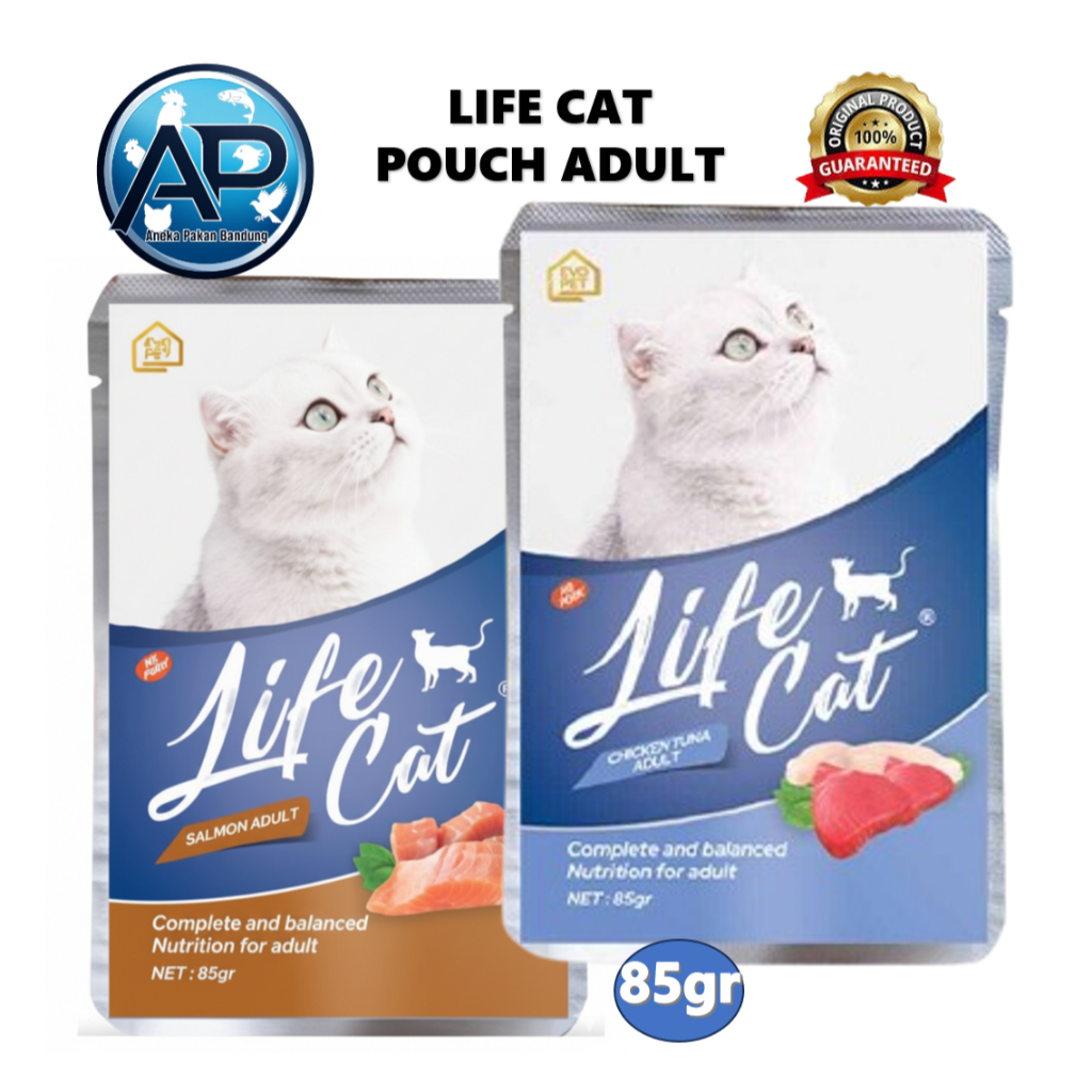 Life Cat Pouch Adult Wet Sachet 85gr - Makanan Kucing Basah life cat sachet